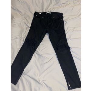 Black Pacsun Ripped Skinny Jeans